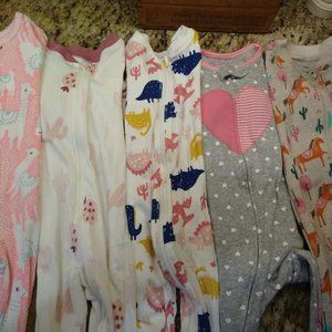 Footed Zip Baby Pajamas